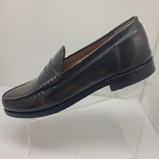 Allen Edmonds Mens Penny Loafer Antique Bronze Leather Size 11 D Excellent 