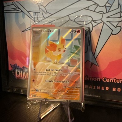 Pokemon TCG - Fennekin 080 Pokemon Center Stamped Promo Chaos Rising SEALED