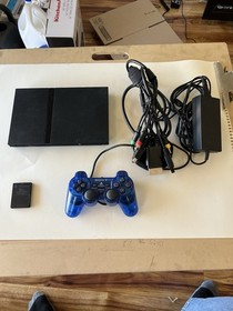 Playstation 2 Slim Console Bundle SCPH-77001 OEM Controller Cords Tested