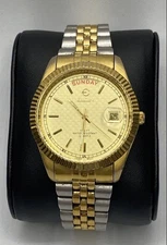 Men's Elgin Presidential 38mm Case Gold Tone Stainless Steel Watch