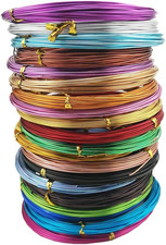 20 Colors Aluminum Craft Wire Bendable Metal Wire for Jewelry Craft Making, 10M