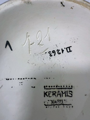 Jarrón Art Deco Charles Catteau Freres KERAMIS Firmado Boch Cerámica Estudio Cerámica Cerámica - Imagen 10 de 13