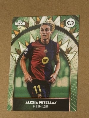 Alexia Putellas 02/99 2024-25 Topps Deco FC Barcelona UWCL Green Parallel