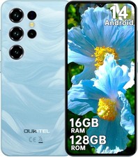 Smart Phone 2025 – Slim 6.52" HD Screen, 5000mAh Long Battery, 16GB+128GB Exp...