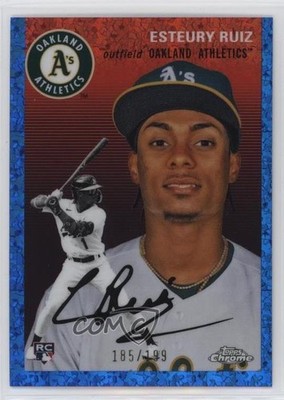 2023 Topps Chrome Platinum Anniversary 185/199 Esteury Ruiz #51 Rookie RC 10t9