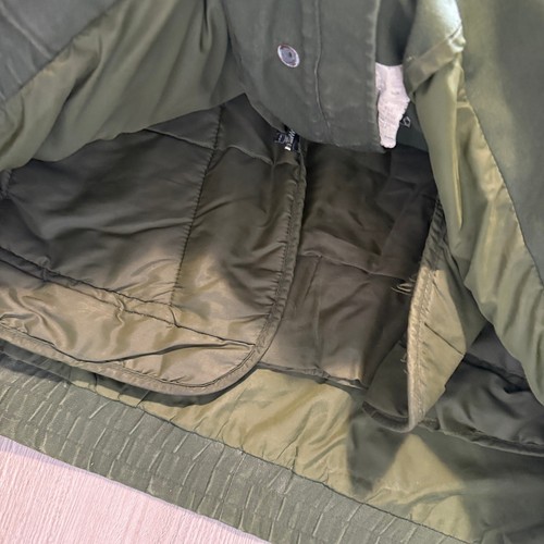 Vintage 90's U.S. Border Patrol Uniform Green Hooded Zip Up Jacket Coat Sz XL - Picture 4 of 9