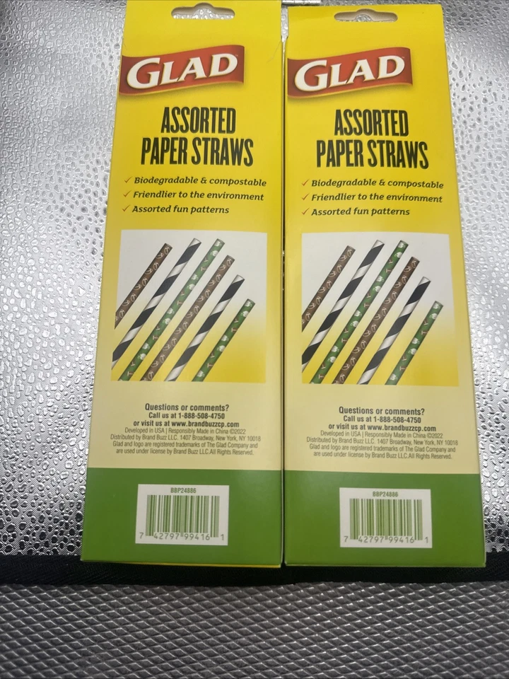 Pajitas de papel desechables premium para fútbol americano, paquete de 40 pajitas de papel lote de 2 Foto 2 de 4