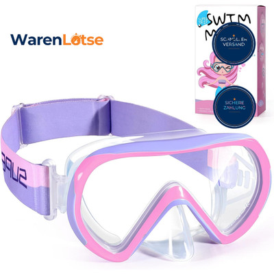 Taucherbrille Kinder 6-14 Jahre Tempered Glass Schwimmbrille Tauchmaske Jungen