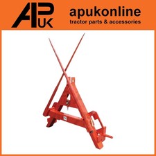 Bale Spike Frame Loader Twin M22 x 1100mm Tines 3 Point Linkage for Tractor