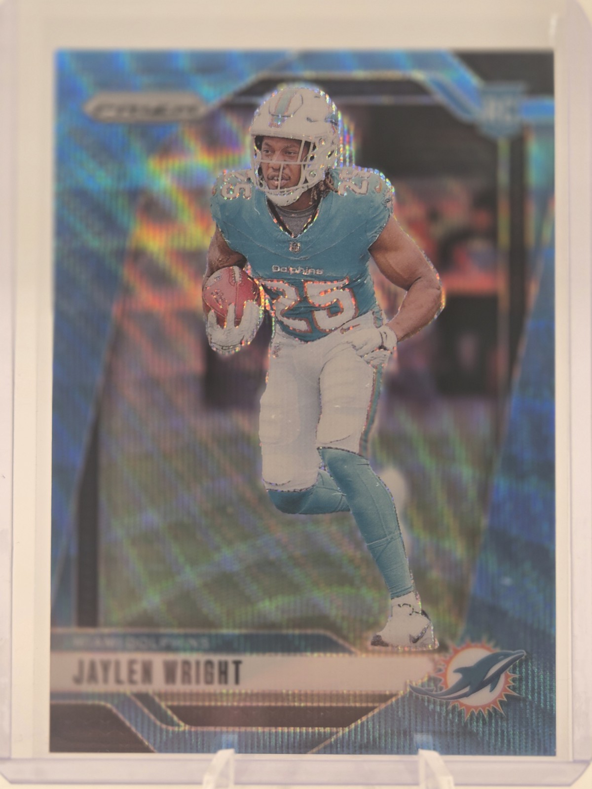 2024 Panini Prizm - Rookies Jaylen Wright #348 Blue Wave Prizm /230 (RC)