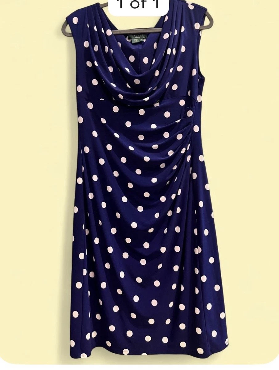 25+ Lauren Ralph Lauren Polyester Knee Length Polka Dot Dresses