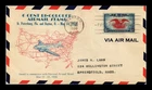 US COVER AIR MAIL 6C FIRST DAY ISSUE SCOTT C23 DAYTON OHIO