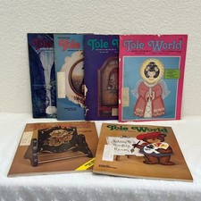Lot 6 Vintage Tole World Decorative Painting Magazines 1985 1987 Folk Art