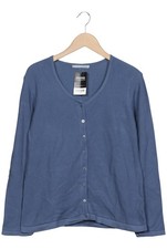 Maas Strickjacke Damen Cardigan Jacke Gr. EU 44 Baumwolle Blau #sqhvk6j