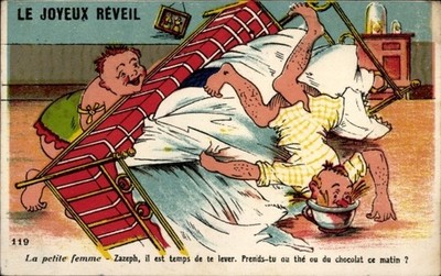 CPA Le Joyeux Reveil, La petite femme - 4590856