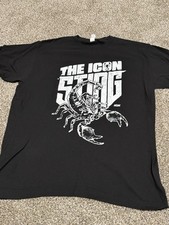 The Icon Sting Pro Wrestler Crate March 2025 Men Large Black Tee Shirt Exclusive