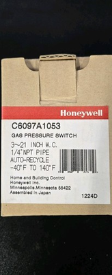 #ad #ad Honeywell C6097A1053 Pressure Switch Factory New sealed Illinois Stock $119.00