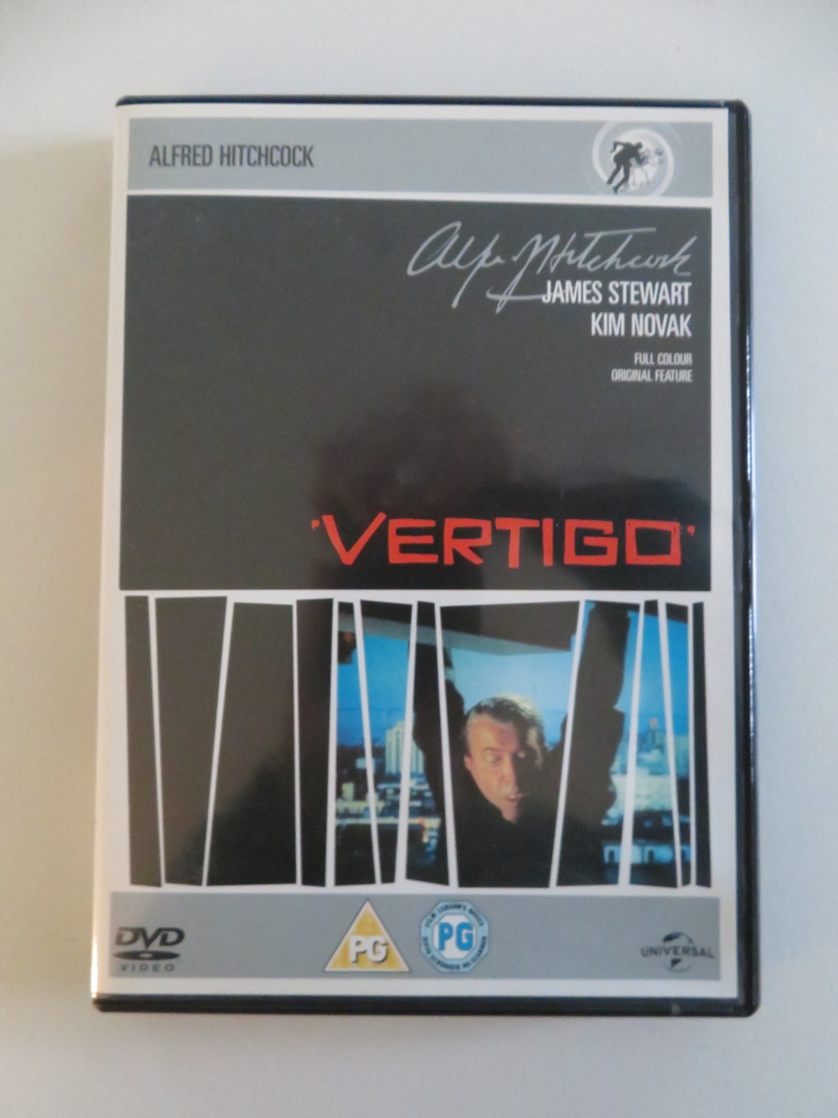 VERTIGO - C (DVD) JAMES STEWART KIM NOVAK 1958 REGION 2, 4