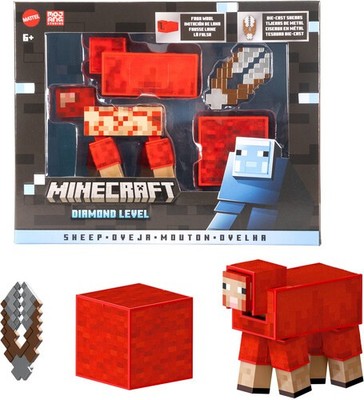 Mattel - Minecraft Diamond Level Sheep [Used Very Good Toy] Figure