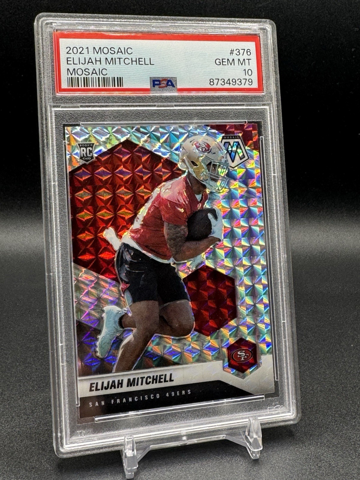 2021 Panini Mosaic - Rookies Elijah Mitchell #376 (RC)