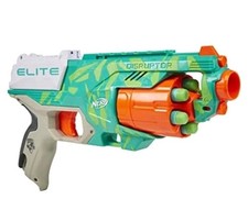 NERF Elite Disruptor Blaster - 6-Dart Rotating Drum, 6 Official Elite Darts New