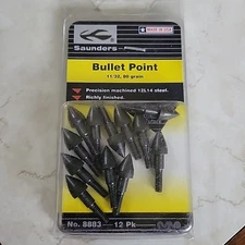 Saunders Bullet Points 11/32 90 gr 12 pk Arrow Field Tip # 8883
