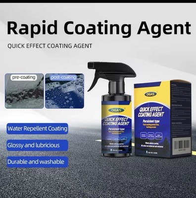 Nano  Rapid Coating Spray 100ml Hydrophobic Shine Water Repellent Paint
