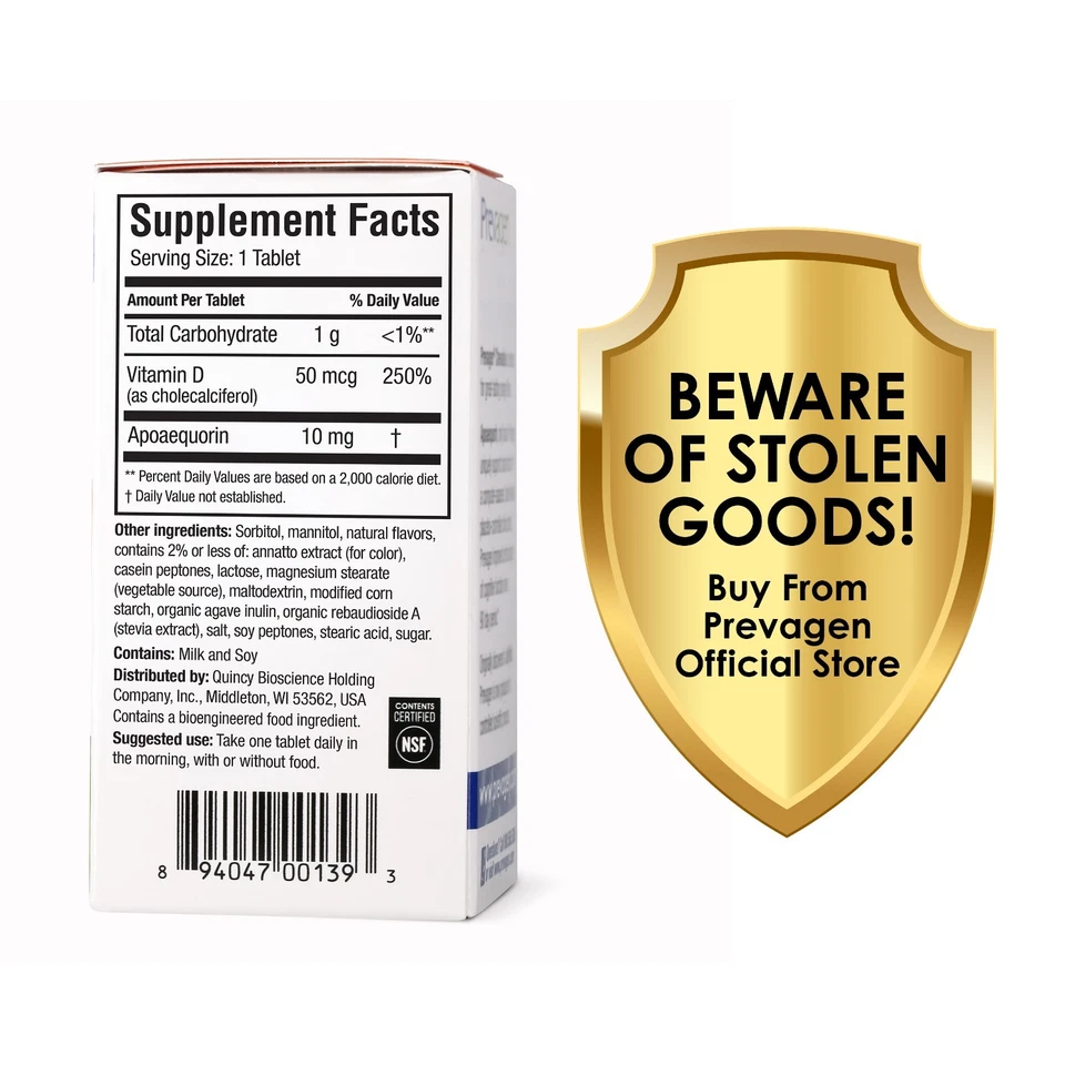 Masticables naranja Prevagen Regular Strength 10 mg - Paquete de 3 (suministro para 90 días) Foto 4 de 4