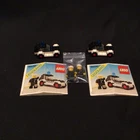 LOT OF 2 - LEGO Legoland 6600 Police Car Sets Vintage 1978 with instructions!