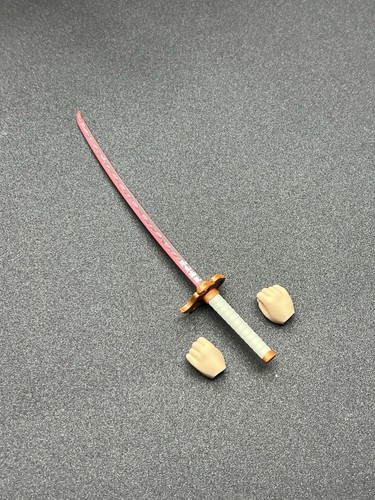 SH Figuarts Kyojuro Rengoku Demon Slayer Fodder Nichirin Sword & Holding Hands - Picture 5 of 7