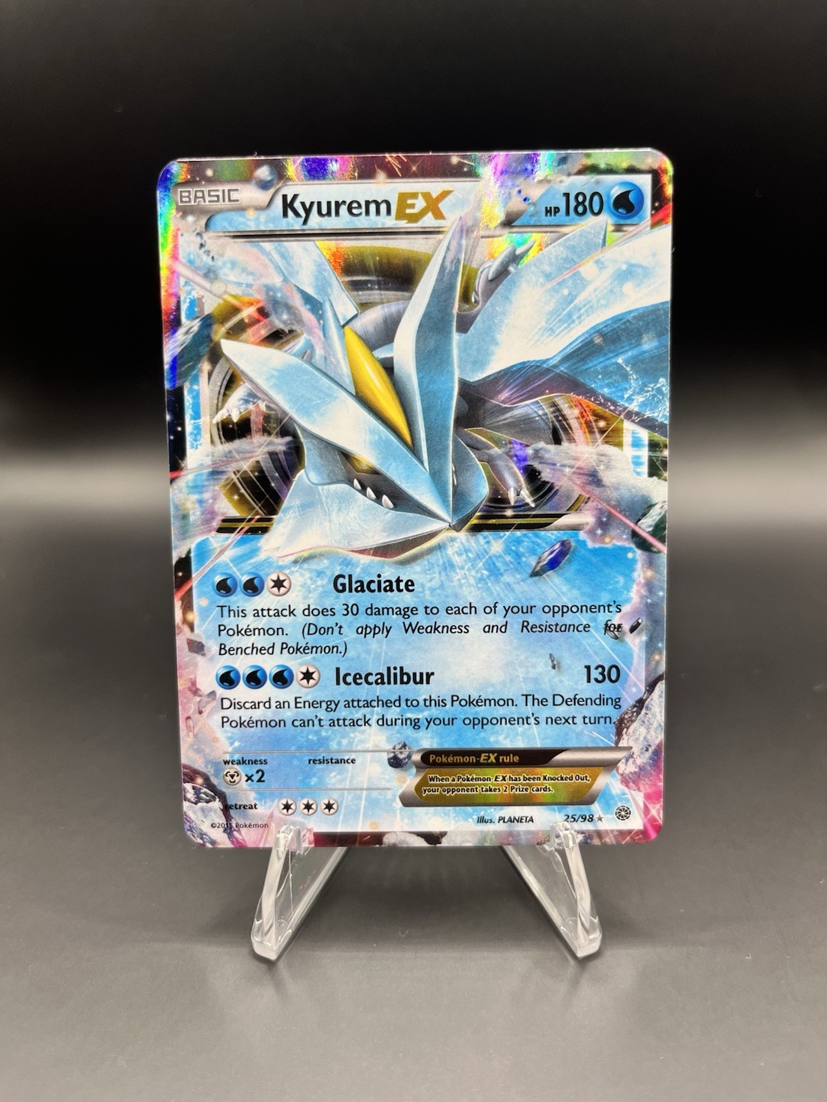 Pokemon Company Kyurem EX 25/98 Ancient Origins Full Art Holo 180HP ENG (LP)