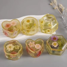 Candle Jar Mold Resin Geometric Storage Box DIY Jewelry