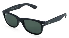 New Ray-Ban XL-Sunglasses RB 2132 NEW WAYFARER 622 58-18 Black Frame G-15 Lenses