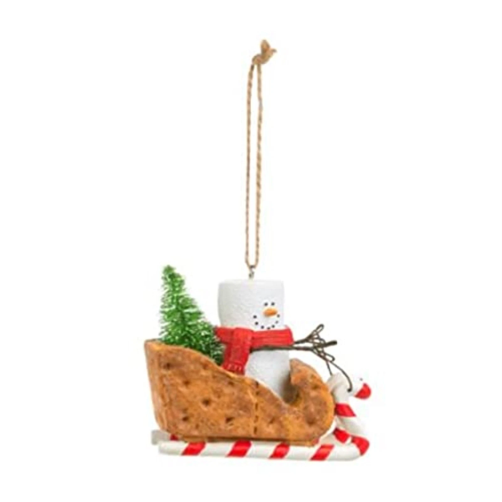 Ganz S'Mores Graham Cracker Sled Ornament - Thumbnail 2