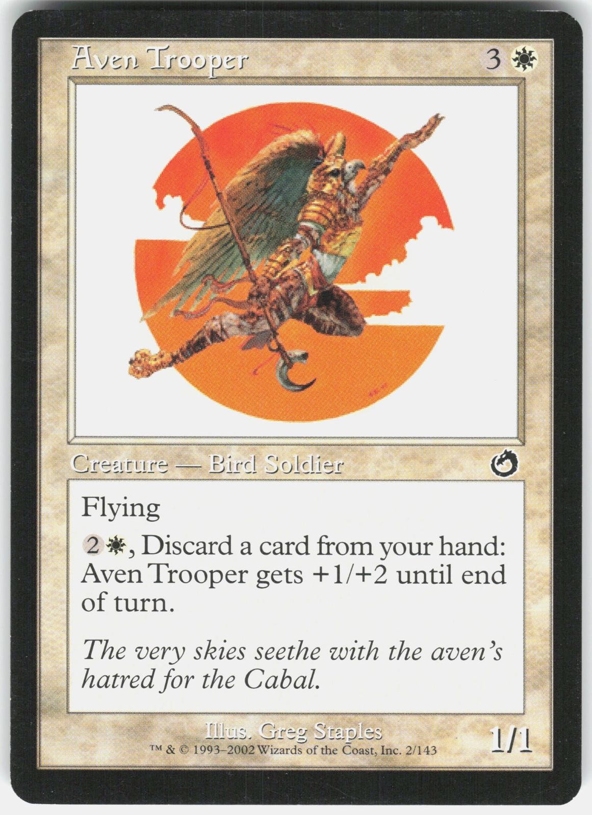 Aven Trooper 2 Common Torment Magic: The Gathering Lightly Played