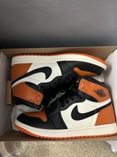 Nike Air Jordan 1 Retro High OG Orange Black White High Top Sneaker New with Box