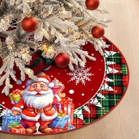 Teppich Weihnachtsbaum Decke Tannenbaum Christbaumdecke Rund Polyester 90Cm