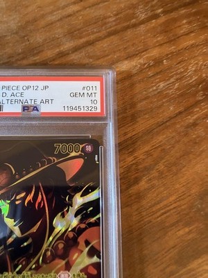 One Piece Card Ace SP ST13-011 PSA10 Special SR Master Bonds OP12