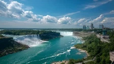 Digital Photo Niagara Falls Maple Leaf PNG Printable File 4500 x 2400px