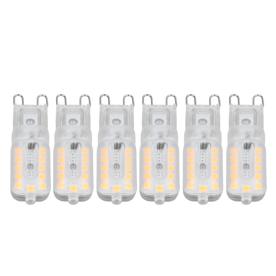 .›6pcs G9 LED Bulb 5W Transparent Cover 22LED Dimmable G9 Light Bulb For Ceiling - Image 4 of 4