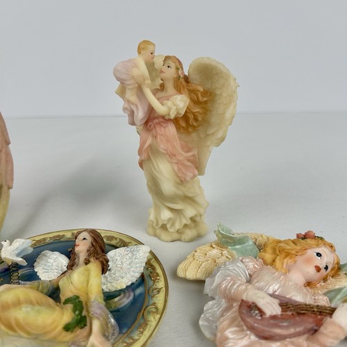 Angel Figurine Lot Seraphim Classics Wall Hanging & Standing Pastel Decor - Picture 7 of 16