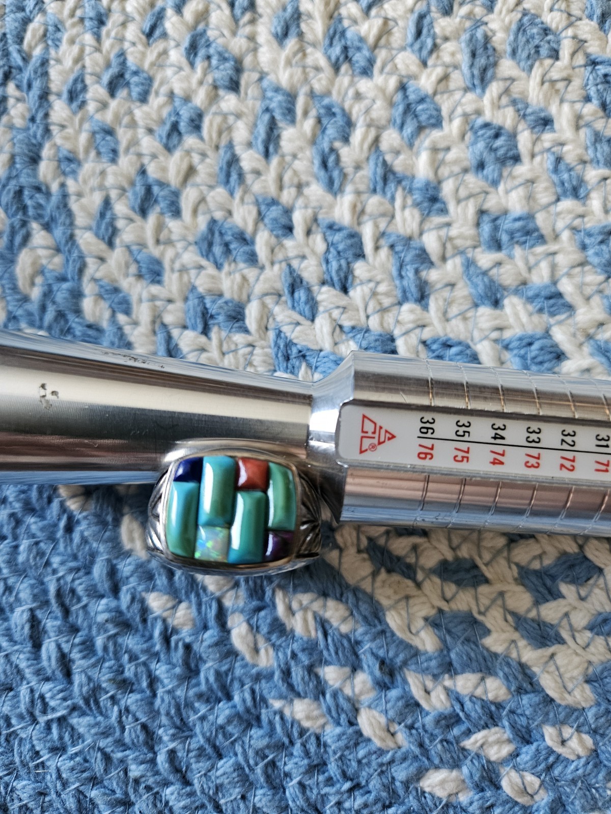 Native Design Multi-stone Ring-size 11 - image 1