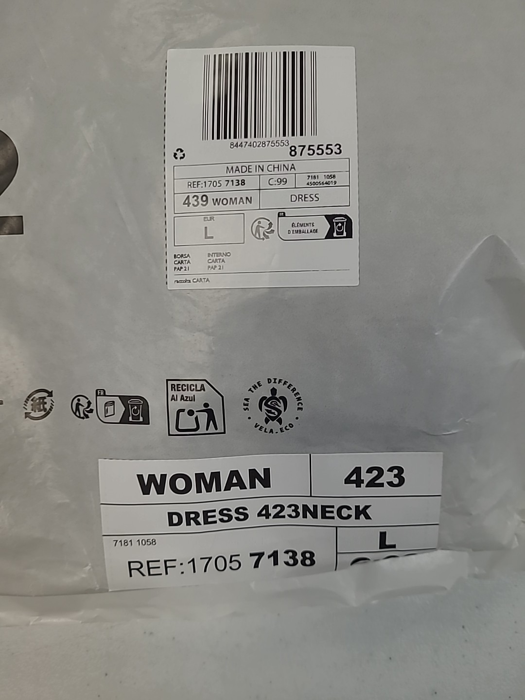 New Mango Halter Neck Ruched Dress Women's US Size 8 thumbnail 8