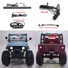 For Axial 1/10 SCX10 III Three Generations Jeep CJ-7 RC Wheel Arch Light Bar Kit