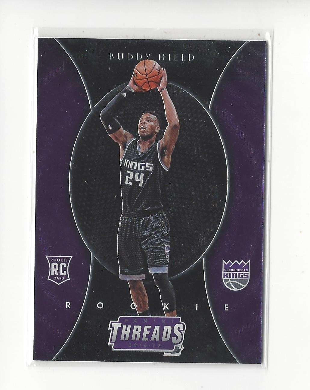2016-17 Panini Threads #260 Buddy Hield ETCH RC Rookie Kings Warriors