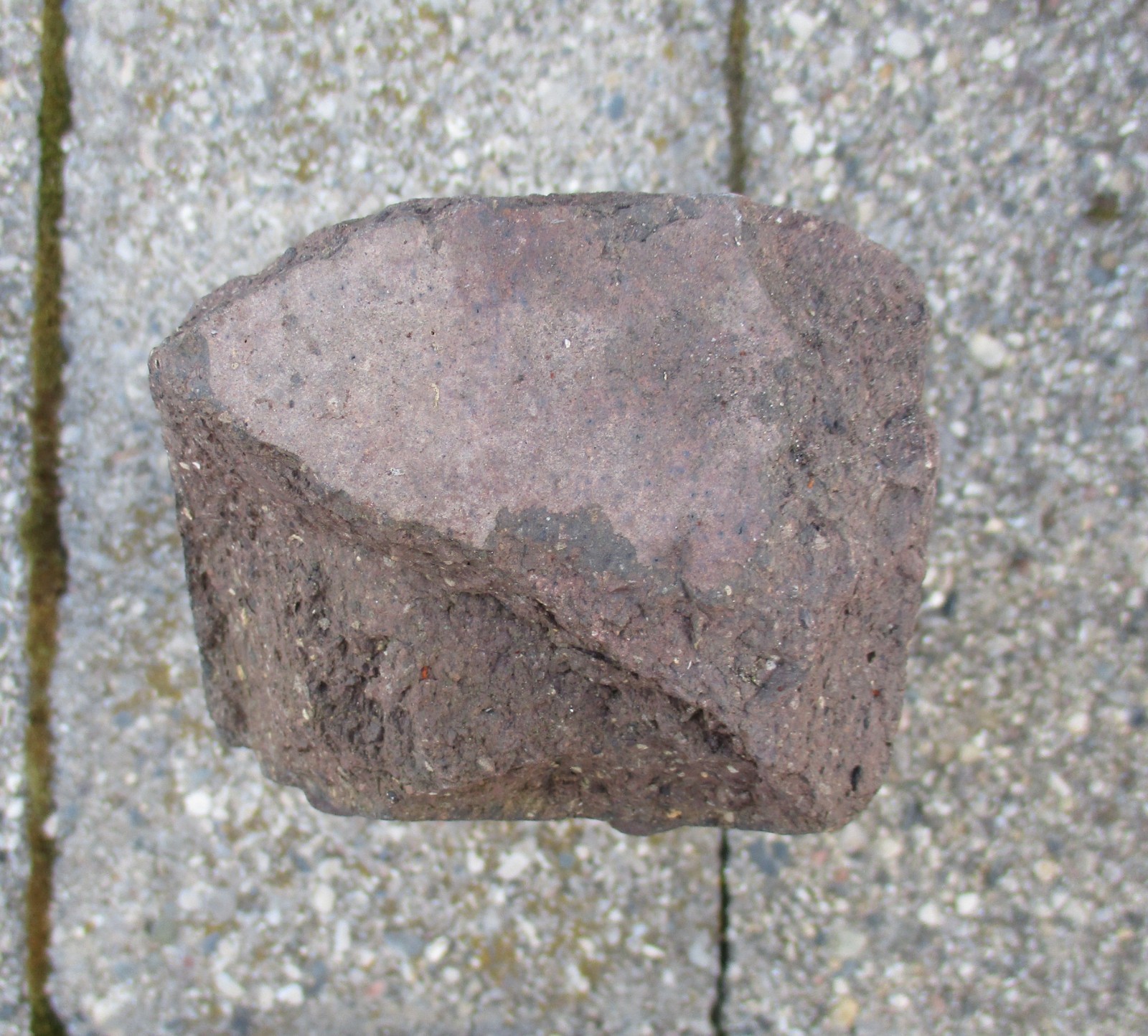 Antique 'Saginaw Block' Street Paving Brick 1894 - 1917 Historical & Collectible