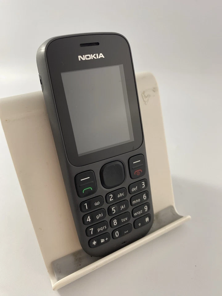 Nokia 100 Grey Orange Network 1.8" FM Radio Torch Mobile Phone Incomplete - Image 2 of 4
