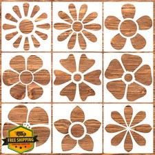 Large Flower Stencils for Walls Wood Furniture Fabric Painting