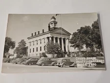 1956 Court House Paoli Indiana Elizabeth Brewer West Lafayette RPPC FAMILY?  F