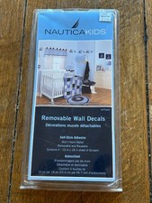 Nautica Kids Wall Decals Boat Removable Self Stick Sailboats Stars 25 NIP NWT